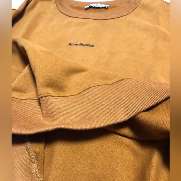 Acne mustard brown sweatshirt Relaxed Fit - Picture 10 of 11